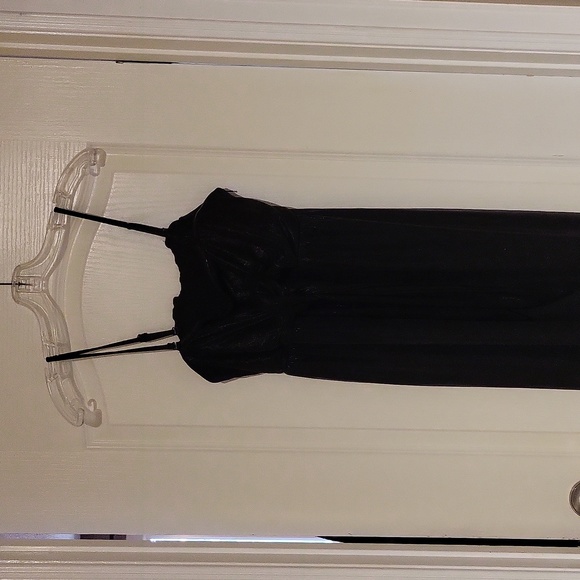 ****NWT*** size M Smash and Tess Double-Take Wide Leg Jumpsuit in Metallic Black - Picture 6 of 10